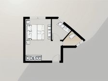 海悦山 1室1厅 西北