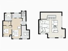 万科翡翠四季精装修交付 电梯入户 三室精装 南北通厅