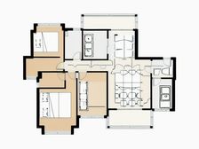 新世纪江畔湾 4室1厅 南