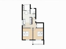 中创旁 精装两室婚房 非顶全天采光