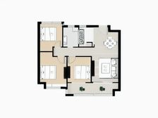 瓦良格毛坯三房花园社区 格局方正全天都有阳光伴随