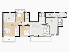 鹅岭峯B区房源,精装修大平层,实际使用面积大