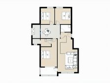 高档封闭 无坡电梯小高层 户型规矩南北 三室两厅