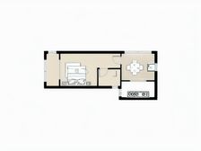 养老楼层,中央锦城一室一厅拎包入住