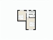 劳动公园南北通透两室精装修非顶楼价格合适