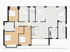 第九湾大5房户型方正厅大主卧大有入户毛坯总价低
