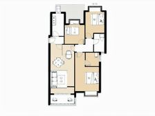 江铃新力臻园 3室2厅 南 北