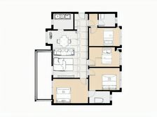 龙湖一期中间楼栋 高层全新未住四房