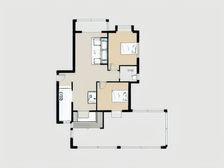 南北通两房朝南10/18双轨交通,近五角场商圈,附带超大露台