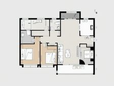2019年房龄 首开如院 4室 2卫采光无影响 户型如