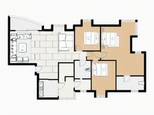 莞城物业近地铁 聚福豪苑精装4房 高楼层采光好看花园