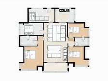 莞城电梯高层5房 俯瞰人民公园景观 全明实用飞机户型