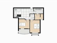 户型方正 采光充足,冬天喜欢晒太阳的看过来