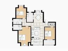 运河边万达山姆商圈典雅品质洋房有车位精装修近60万。