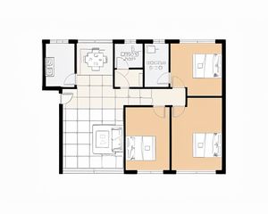 华建苑 3室1厅 南