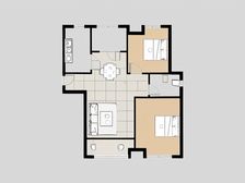 天瑞绿洲此房已满二,户型方正,采光好