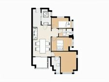 万科精装3房2卫 全屋定制 朝南 户型方正