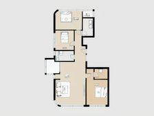 三室两卫高楼层,精装修,大三居