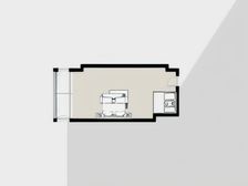 华邦国际 1室1厅 南