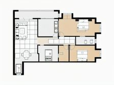 红五 一医院旁 文化广场电梯三房装修保持好