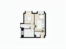 卓越时代广场,精装修2房,120万