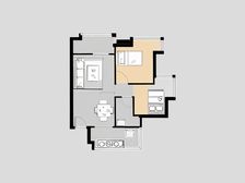 上林苑户型反正,刚需两房,中间楼层