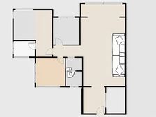 时代广场旁大3房,中间楼层,看房方便