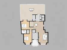 沿江大道欧洲城135平四房带60平米露台可看江视野开阔