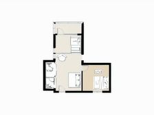 快子大厦 2室1厅 西南