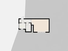 城置克拉公寓 1室1厅 东 西