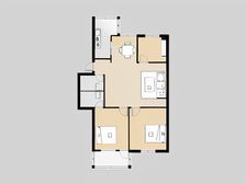 温泉 框架2卫 装修清楚 中楼层 一梯两户 南北通透