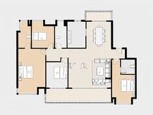 保利天郡精装大平层带车位诚售,专梯专户。视野采光好