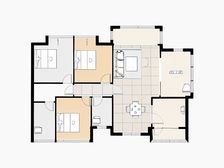 珠水豪庭南北对流方正四房两卫。