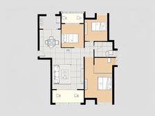 地铁口 品质小区 毛坯三房 户型方正 高楼层视野开阔