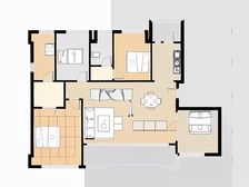 高新区洋房四房双卫,户型方正采光好带花园位置安静。