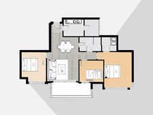 锦城峰荟荟瑞阁 3室1厅 东南