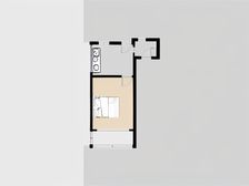 中楼层朝南一居室,小区环境好,看房方便。