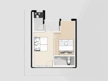 财富中心2室1厅西北