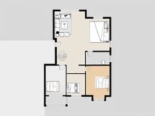 南北通透 11层打头房 楼层好 拎包入住