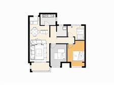 绿都九州雅叙 3室2厅 南 北