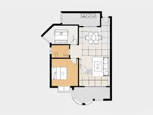 前景城花园 2室1厅 西南