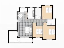 近前滩+园林小区+绿化58%+中间位置+版式户型