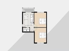 中南路 无坡 近车站两室南北向 装修保持的好