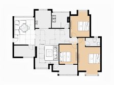 滨江壹号,小区管理严谨 干净整洁 全明户型