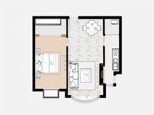 新希望花园,南向小筑,中间楼,俯瞰小区,采光视野佳