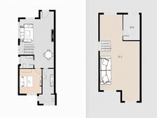康城印象 两层实际面积大 户型可以 采光好 诚售