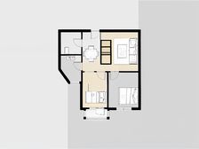 两室南向 中间楼层 里面位置 亿达社区管家服务 电梯房