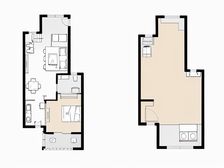 毛坯复式 上下两层 采光充足 出小区就是地铁 交通方便