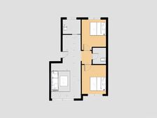 高新后花园,婚房精装,洋房三楼,南北通厅,拎包即住