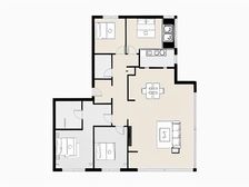 中海天钻 东排看华山全景 精装 大客厅